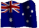 Waving Australian flag